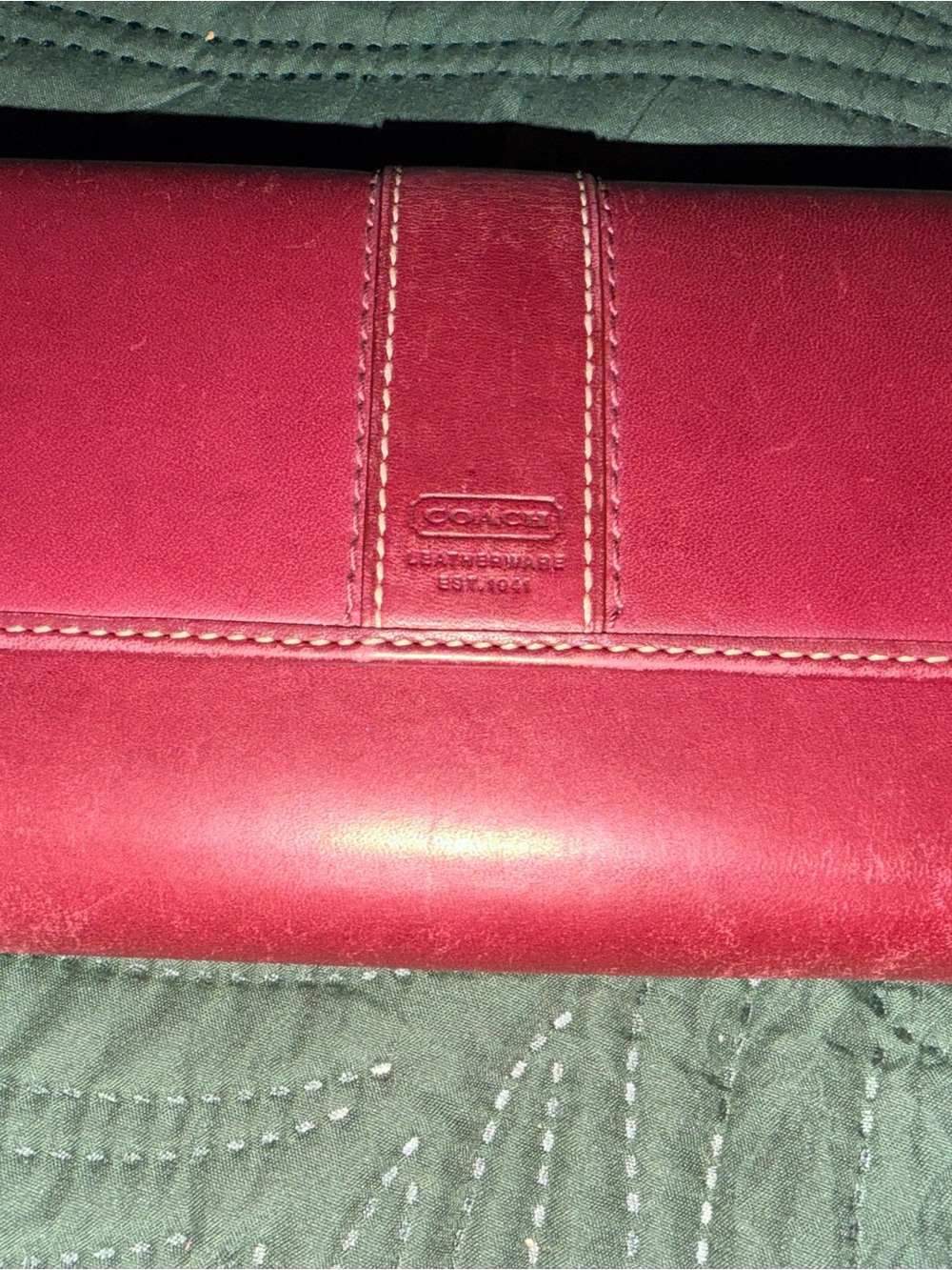 Coach Leather Continental Wallet